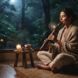 Sueño profundo en 5 minutos | Flauta Nativa Americana en Fa menor (432Hz) & Lluvia